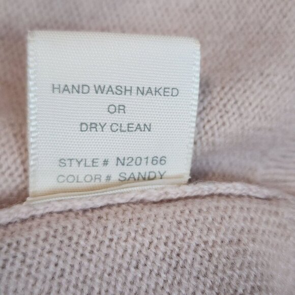 NakedCashmere sz L women  cashmere sweater Sandy / light pink  color - Picture 11 of 16